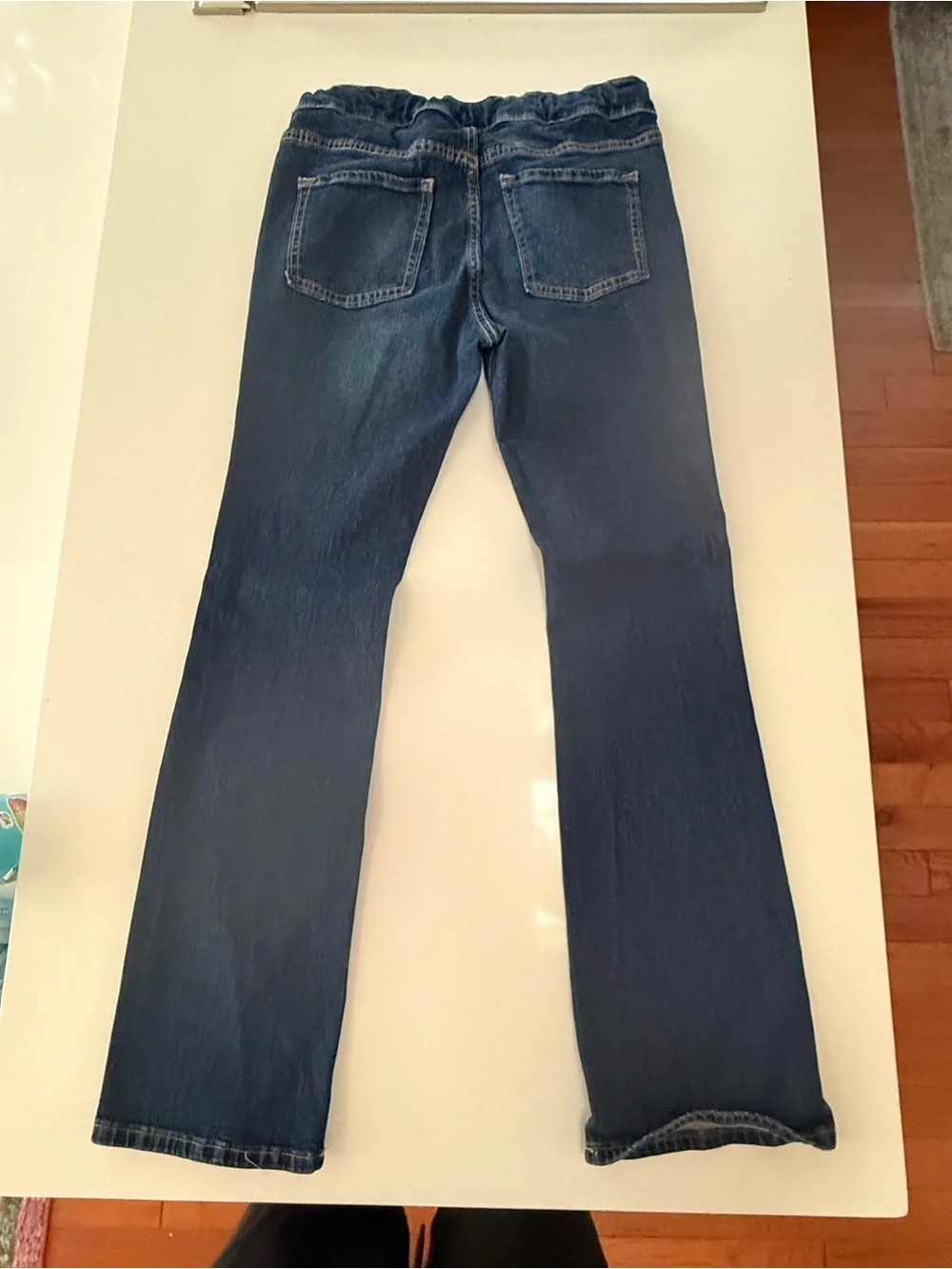 Old Navy Girls XXL 18 Bootcut Jeans Blue Denim Adjustable Waist